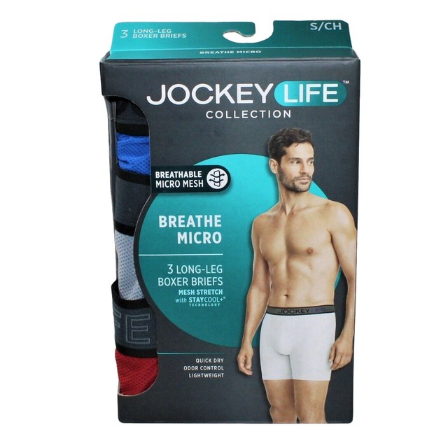 Mens 3pack Jockey Life Breathe Micro 