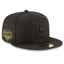 2025 World Series Champions Los Angeles Dodgers Fitted Hat Black 59FIFTY LA Cap