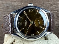 Zenith Pilot Rare Chocolate dial cal.126 vintage men’s watch From 1955 SERVICED 8