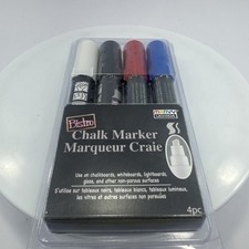 Chalk Markers 483-4C Glass white metal light boards home office school easy   