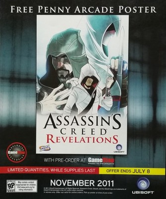 Assassins Creed Revelations 2011 Video Game Ubisoft Full Page Color Ad