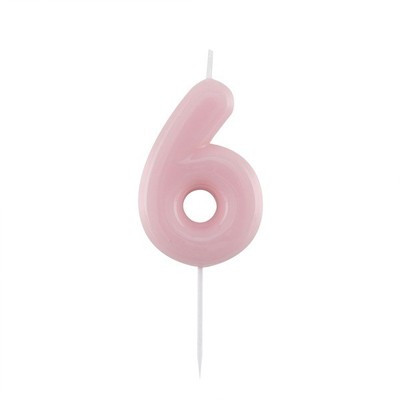 Candela Numero 4 Verde Glossy Per Torte – Altezza 10,5cm Con Piedino, Candelina Compleanno