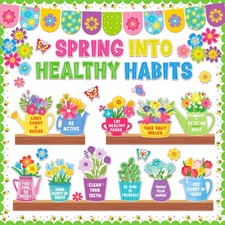 94 Back to School Bulletin Board Decorations, Flower Themed Classroom Decor