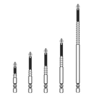 5x Screwdriver Drill Bit Strong Magnetic DIY Tool 50mm 65mm 70mm 90mm 150mm
