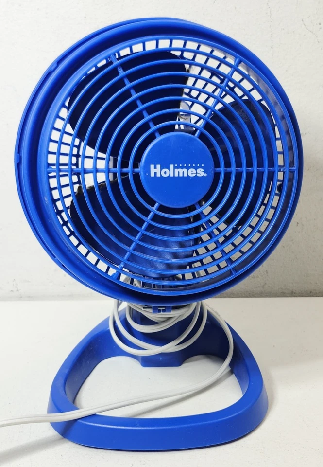 Ventilador de escritorio/mesa Holmes 6" de colección azul inclinación oscilante 2 velocidades Foto 2 de 4