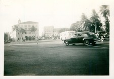 1940s WWII soldier's Honolulu Hawaii Photo Hawaiian Electric Co, bus