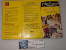 PrintMaster Platinum V.4.0 Windows 95 RARE 1998 Mindscape USED Vintage Computing