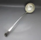 GEORGE III NICE SOLID STERLING SILVER SOUP LADLE 166g 36CM LONG J.H EXETER 1796