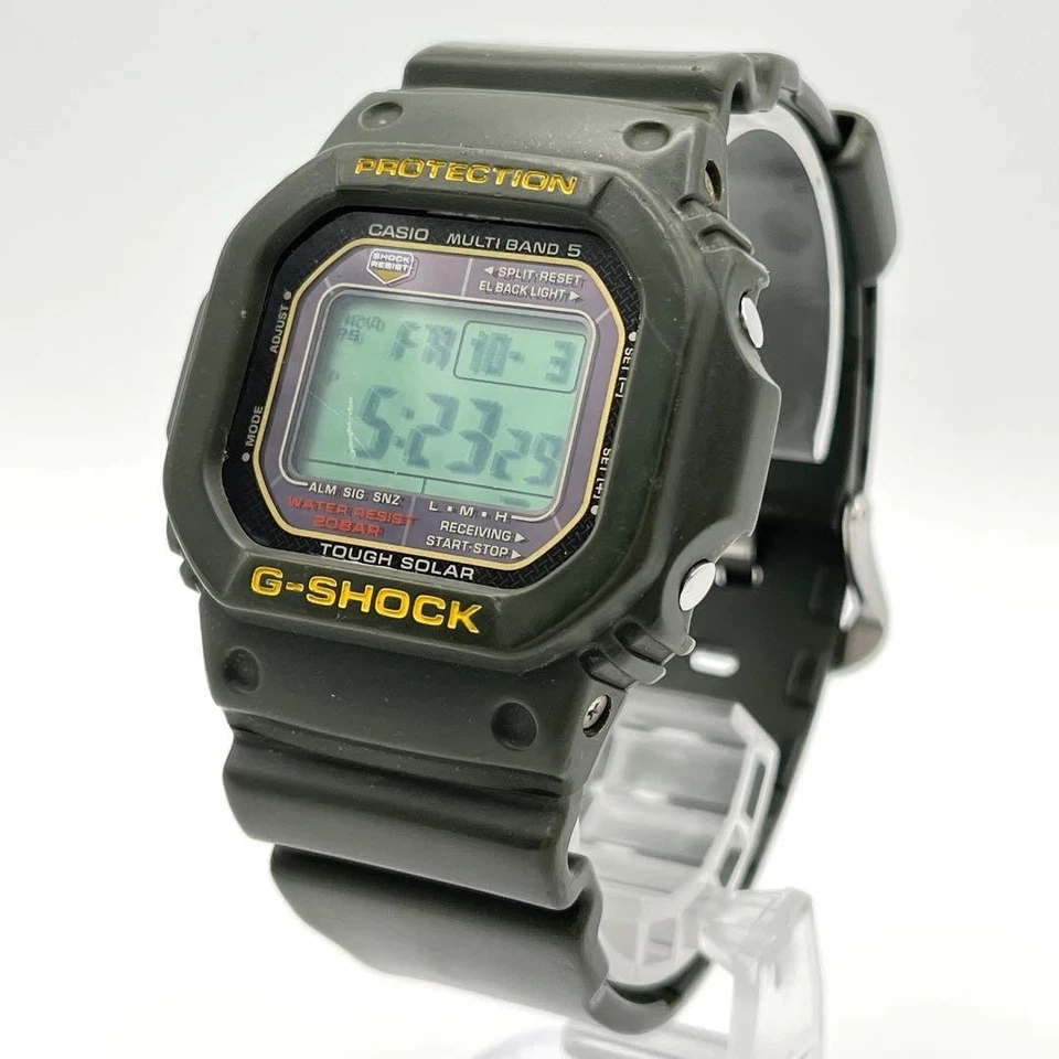 Casio G-Shock GW-M5600A Verde Militar Multi Banda 5 Radio Reloj Solar de Japón Foto 4 de 4