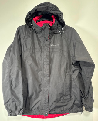 Sprayway Acadia Jacke Damen UK 16 schwarz hydro-dry wasserdicht Wandern Regen Mantel