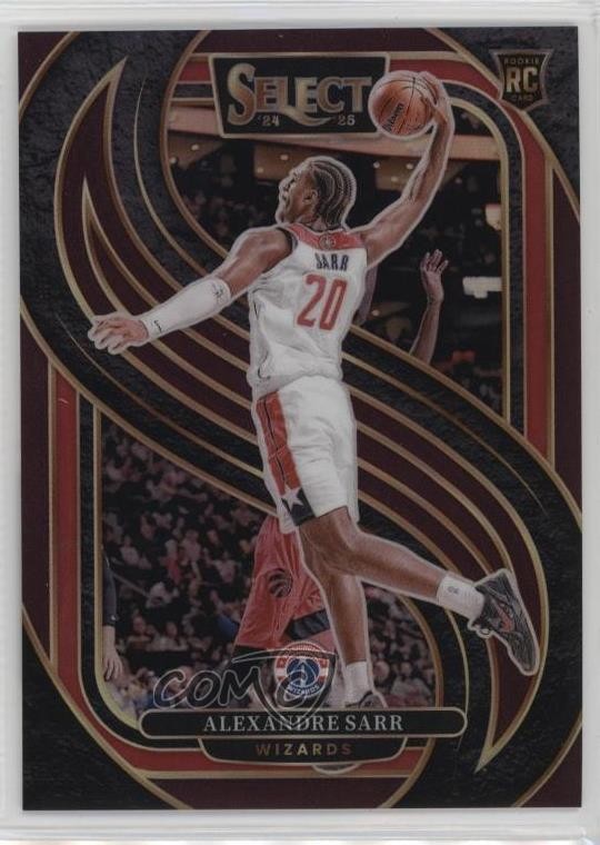 2024 Panini Select Premier Level Maroon Prizm /175 Alexandre Sarr #185 Rookie RC