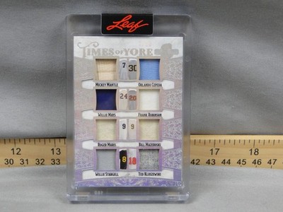 2025 Leaf Spectacular Times of Yore Relics Mantle Maris Mays Stargell Robinson