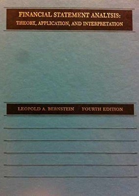 Financial Statement Analysis: - Paperback, by leopold-a-bernstein - Acceptable n