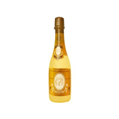 Silly Squeaker Wine Bottle Crispaw, Yellow