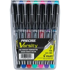 PILOT Pen 90029 Precise Varsity Pre-Filled Fountain Pens, Medium Point 