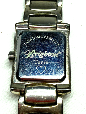 Brighton Turin Silver Tone Wrist Watch Clear Crystals Needs  display picture 3