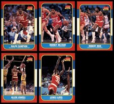 1986-87 Fleer Rockets Almost Complete Team Set 7 - NM 7287386 (5 / 6 cards)