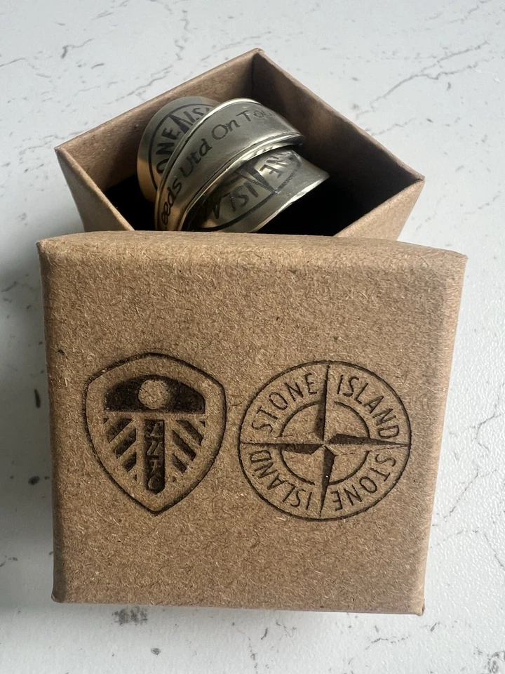 Norwich City Canaries Stone Island Silver Plated Statement Ring / Thumb Ring - Image 2 of 4