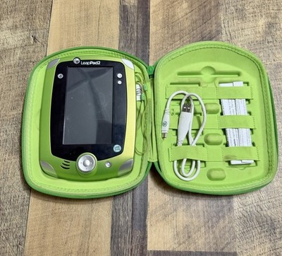 LeapFrog LeapPad 2 Explorer Kids Tablet Green White With Stylus Tested & Working