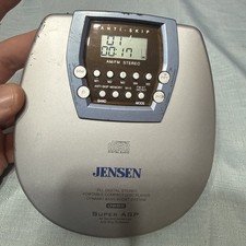 Vintage JENSEN CD-450 Portable CD Player, Digital AM/FM Radio DBBS,