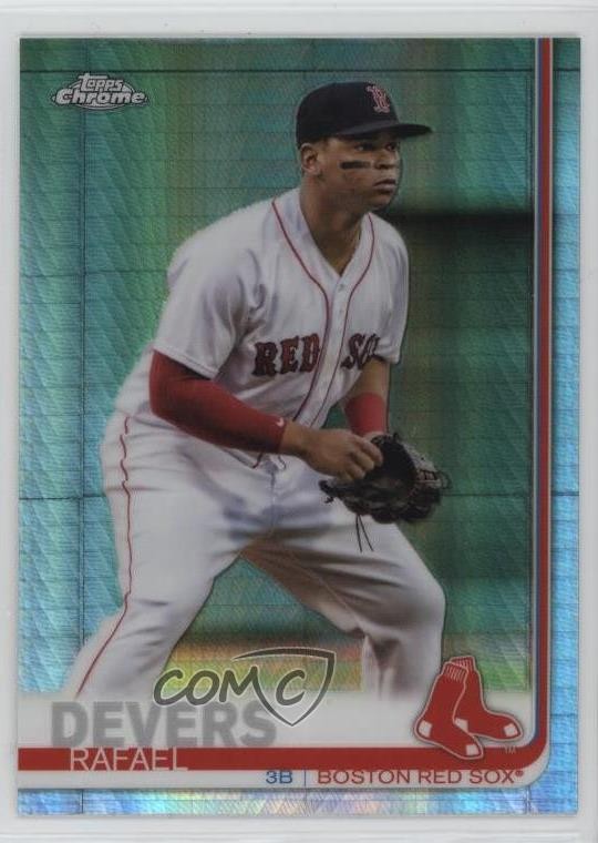 2019 Topps Chrome Prism Refractor Rafael Devers #184 1g1v