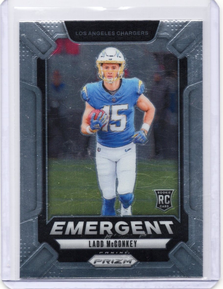 Ladd McConkey 2024 Panini Prizm Emergent #13 (RC) CHARGERS