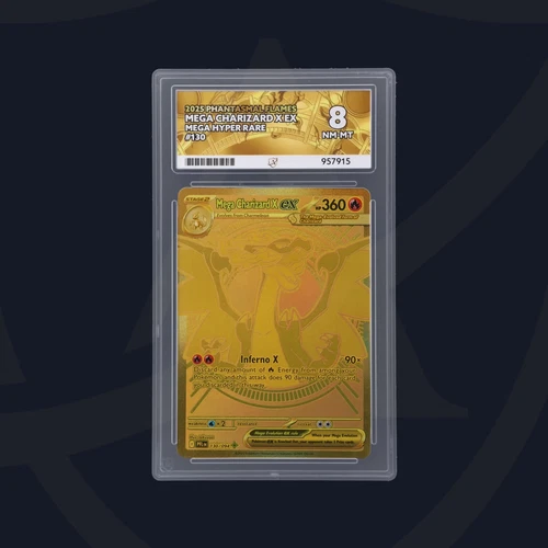 ACE 8 Pokémon Mega Charizard X ex 130/094 Gold MHR – Phantasmal Flames