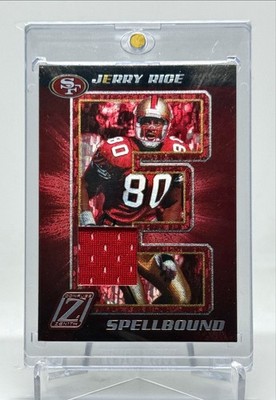 2005 Zenith Spellbound Game Worn Jersey  /250 Jerry Rice HOF San Francisco 49ers