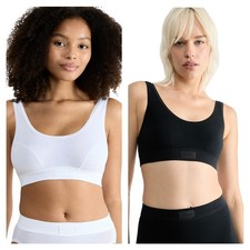 Sloggi Bra Top Double Comfort Pull On Cotton Rich Bralette Crop Top 10222797