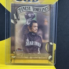 2025 Topps Finest - Finest Timelines #FT-13 Ichiro Seattle Mariners