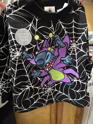 Disney Stitch Glow In The Dark 2t long sleeve - Picture 4 of 4