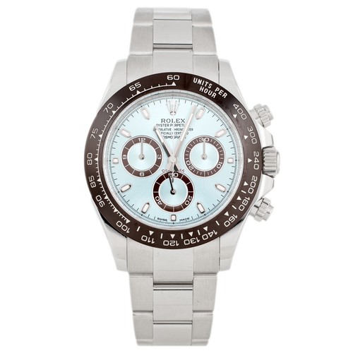 Rolex Cosmograph Daytona Platinum Ice Blue Dial 40mm 116506 Fu...
