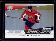 2021-22 Upper Deck Credentials #SGR23 Garrett Pilon Speed of the Game Rookies