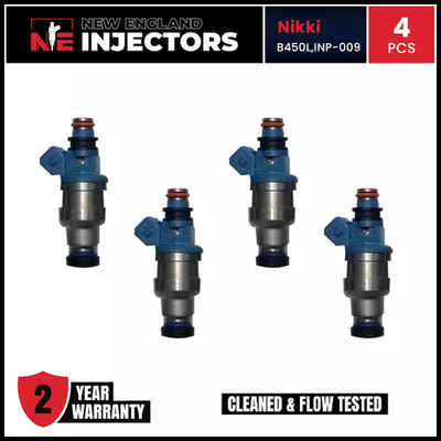 650 Cc Injectors 4 Blue Top 450cc Fuel Injectors For DSM Eclipse Talon ...