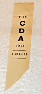 Rare 1941 Clemson A&M College CDA Central Dance Association Decorator Ribbon