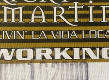 Ricky Martin Backstage Pass