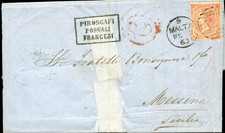 898580) Transit Cover from Malta to Sicily 1863