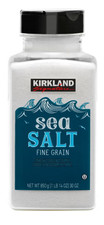 Kirkland Signature Fine Grain Sea Salt 30 oz 850g Natural Non-Iodized Salt
