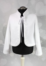Kommunionbolero - langarm Weiß Fleece KOMMUNION NEU!!