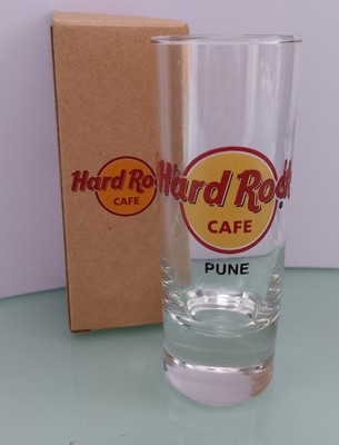 Hard Rock Cafe - Pune India -  4'' Shot Glass RARE NEW BOXED 