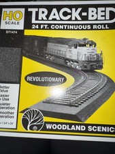 Woodland Scenics HO Scale Track-Bed 24' Continuous ST1474