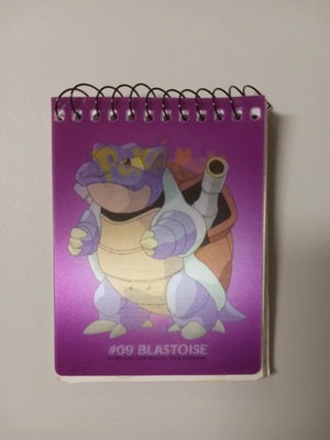 Pokemon Blastoise Holographic Cover Notepad (Plymouth, 1998) Used