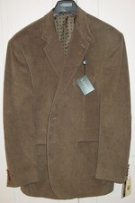 RALPH LAUREN MENS OLIVE BROWN CORDUROY BLAZER / JACKET SIZE 44R NEW WITH TAG