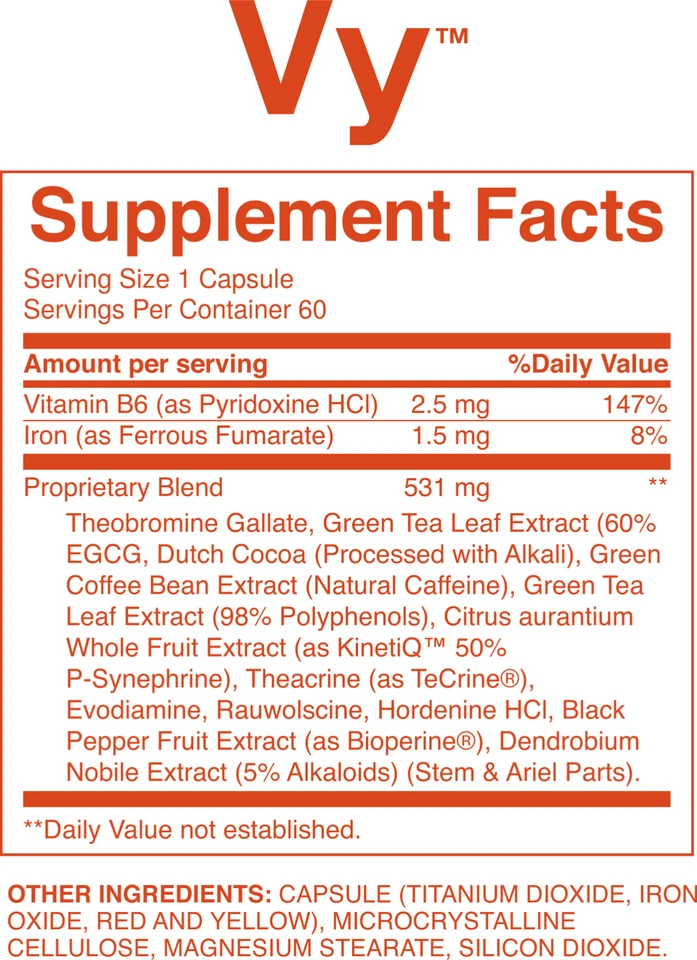 TRUVY VY CONTROL DE ENERGÍA Y METABOLISMO 56 Cápsulas NUEVO (Nueva Fórmula Truvy) 1 Foto 3 de 3