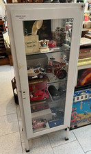 Vetrina Medica Vintage Metallo e Vetro studio medico ospedale epoca vetrinetta