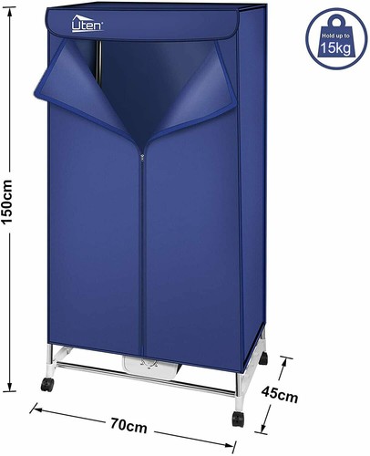 Electric Clothes Dryer Portable Wet Laundry Home Hot Air Drying Rack US - Bild 19 von 20