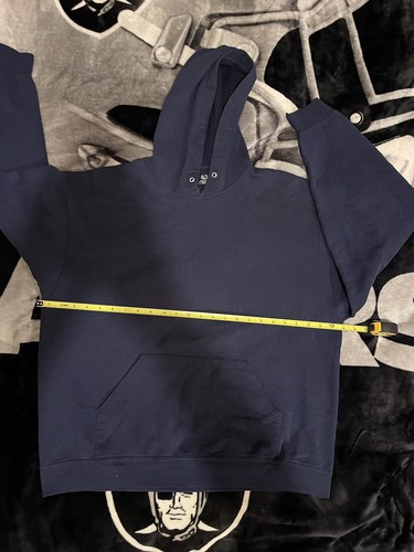 Prefectly Boxy Navy Blank Essential Pullover Hoodie Size Xl Fruit Of The Loom - Picture 7 of 8