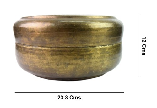 Traditionell Indisch Kitchen Utensilien Alt Messing Brot Box Chappati Dabba. - 第 2/8 張圖片
