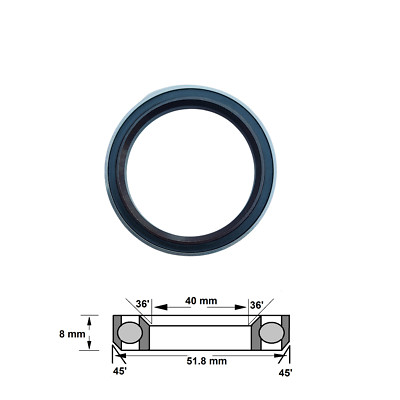 ACB518K Steuersatzlager 40 x 51,8 x 8 Fase 36/45 Schrägkontakt