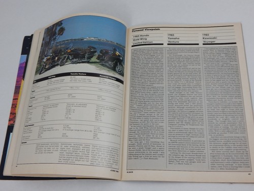 June '85 RIDER Magazine Motorcycle Motorcycling Honda Yamaha Kawasaki Bikinis + - Picture 7 of 11